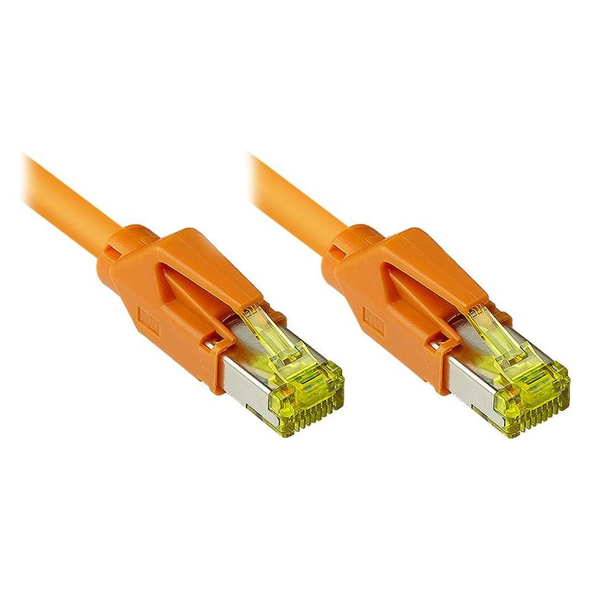Varia Patchkabel Cat. 7 Draka UC900 orange 1m Hirose TM31 LSZH (CAT7, 1 m) (427546)