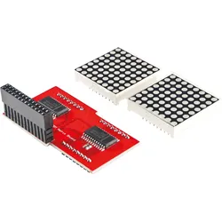 RPI SHD LED16X8 - Raspberry Pi - LED-DOT-Matrix, 16 x 8, SPI
