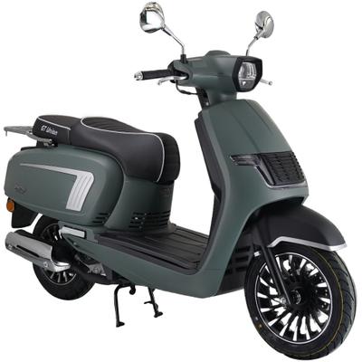 Motorroller GT UNION "Venis 25 (mit/ohne Topcase)", grün (grün metallic matt, schwarz), Motorroller, ohne Topcase, 25 km/h