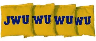 Skip's Garage Johnson & Wales JWU Wildcats Yellow Cornhole Bags