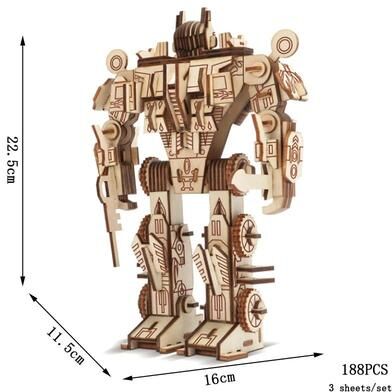 Uplifted Finds Retro Wooden Campervan 3D Car Puzzle DIY Model For Children robot