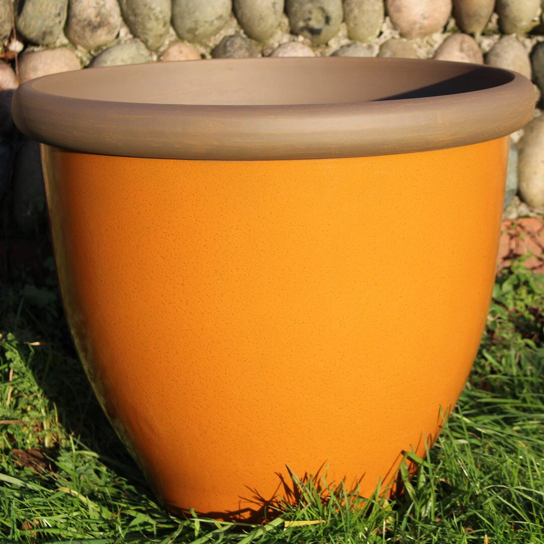 Brambly Cottage Campuzano Pot Planter Amber 35cm H x 40cm W x 40cm D