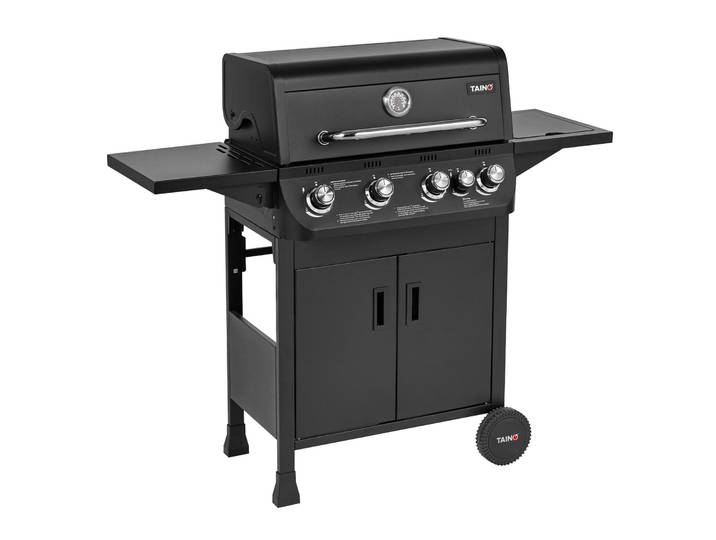 TAINO BRANDO 4+1 Gasgrill 4 Brenner Seitenkocher BBQ Grillwagen Gasgriller