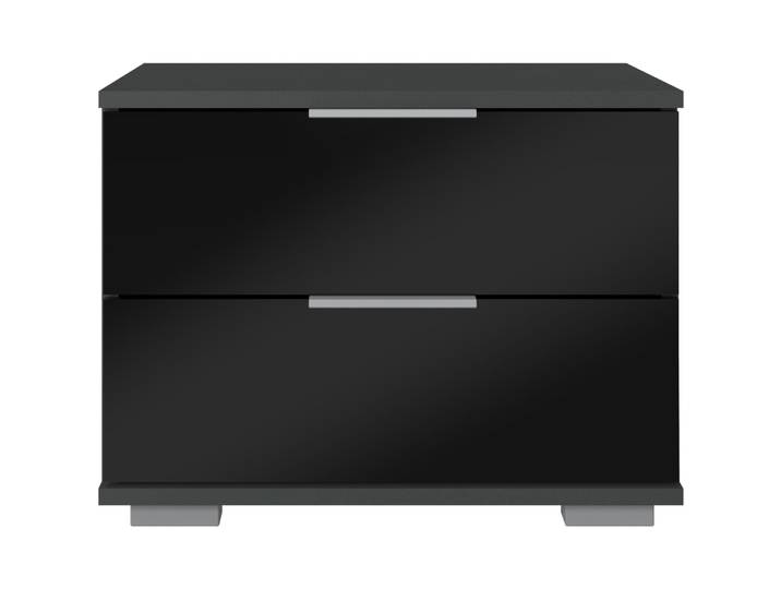 Nachttisch Peyton C schwarz Holzwerkstoff B 52 H 40 cm - Nachttisch