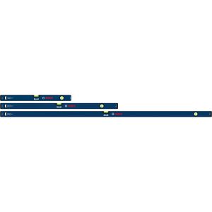 Bosch Wasserwaage 1600A03DN7, Kastenwasserwaagen Set, 60cm + 100cm + 180cm, 2 Libellen, 3-teilig