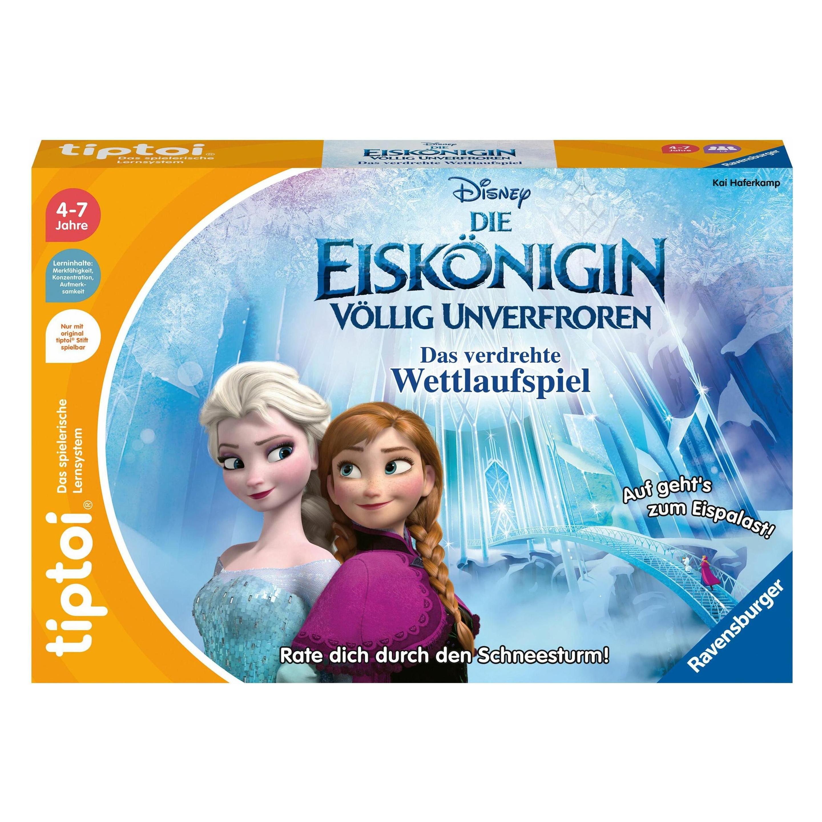 tiptoi Disney Die Eiskönigin - Völlig unverfroren: Das verdrehte Wettlaufspiel (Deutsch, 4 - 7 Jahre) (00.000.116)