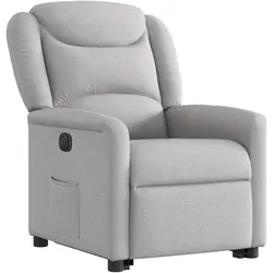 vidaXL, Sessel, Relaxsessel mit Aufstehhilfe Elektrisch Wolkengrau Stoff
