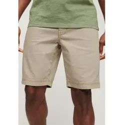 Superdry für Herren. M7110397A Officer beige Chino-Shorts (30), Lässig, Baumwolle