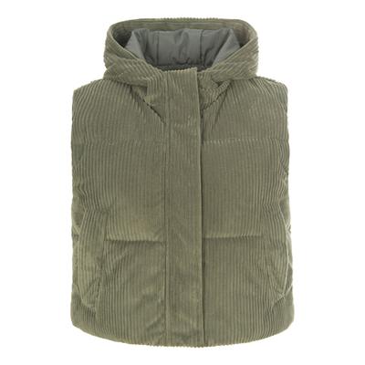 Kurzweste MADELEINE "Weste Weste", Damen, Gr. 46, grün (hellschilf), Obermaterial: 100% Polyester PES., Modern, Westen