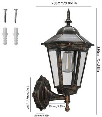 Uplift Picks Solar Retro Filament Pathway Light For Warm Garden Landscape Glow Outdoors antique Brass (b)