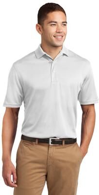 Sport-Tek K469 Dri-Mesh Polo Shirt in White size Medium   Polyester