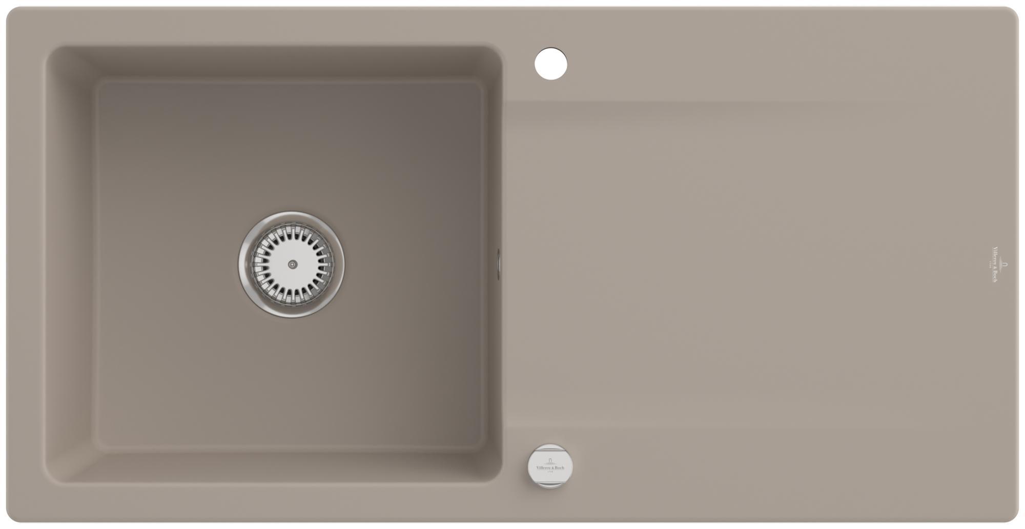 Villeroy & Boch Keramikspüle 333602AM, Siluet 60 Einbauspüle - inkl.