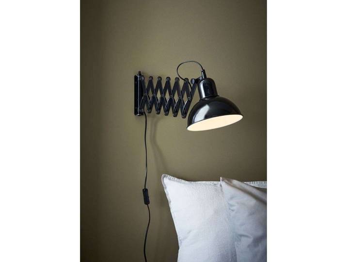 Riggs Wandleuchte, schwarz, 50 cm, verstellbar - Markslöjd - Wohnzimmer - Metall
