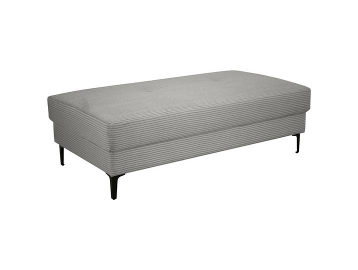 Xora Hocker, Grau, Metall, 140x45x80 cm, Stoffauswahl, Wohnzimmer, Hocker, Sitzhocker