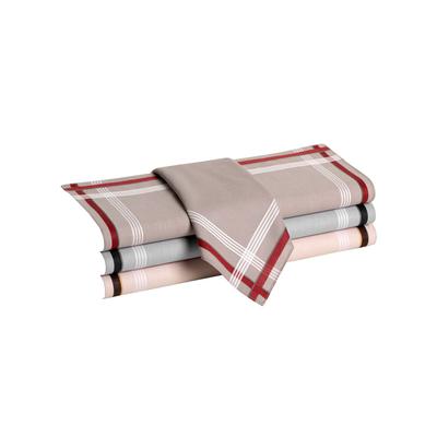 Taschentuch, Herren, Gr. 8-Stück-Packung, beige (farbig, sortiert), Baumwolle, gemustert, Modetücher Taschentuch