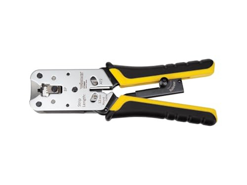 Toolland Professionele krimptang voor RJ45 met knip- en stripfunctie