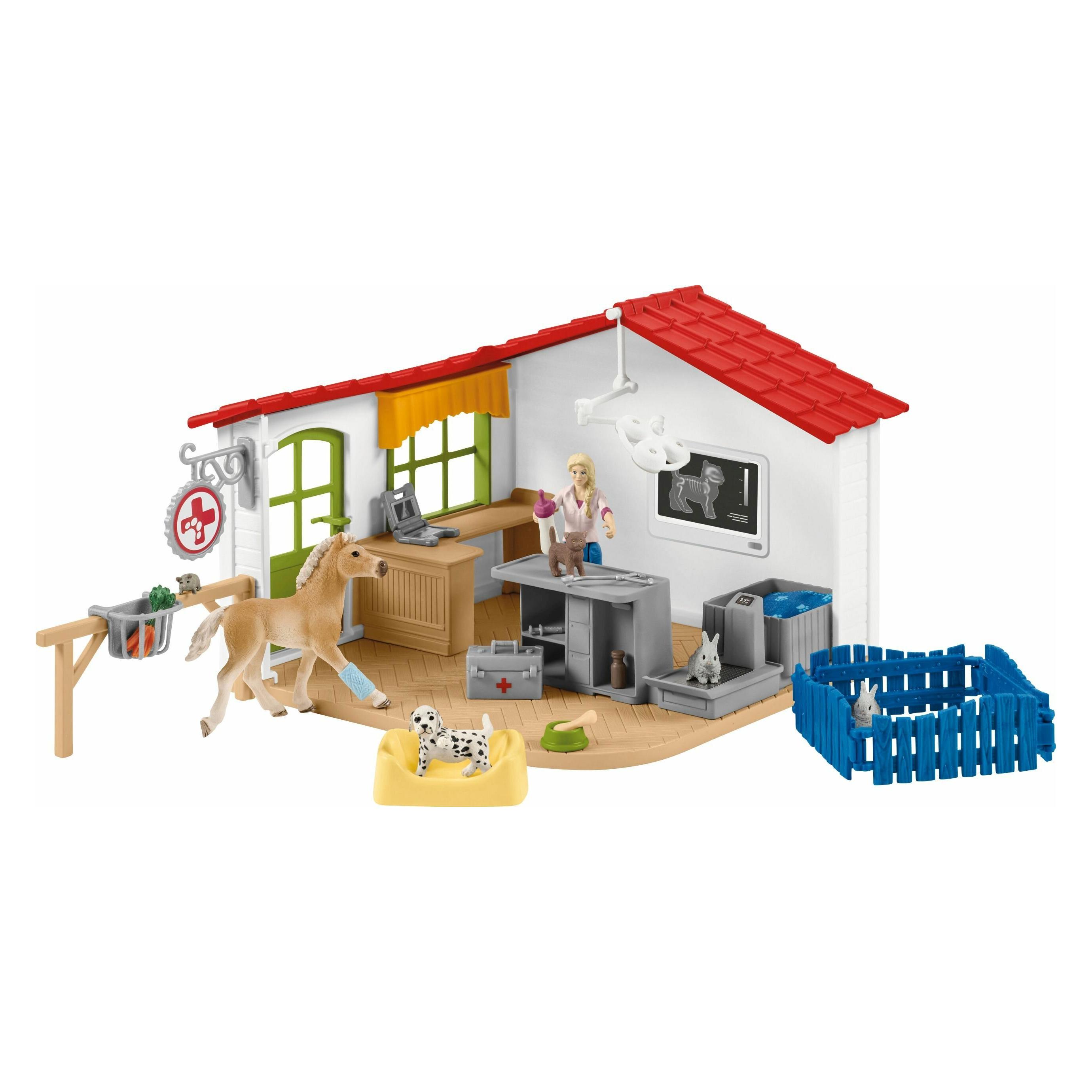 Schleich Tierarzt-Praxis mit Haustieren (42502)
