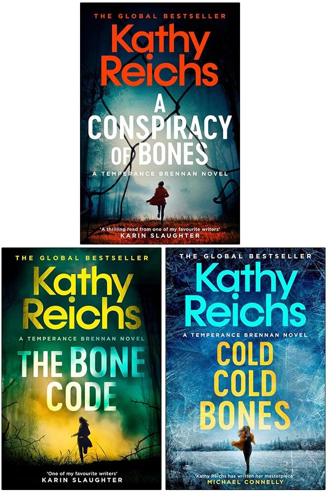 Simon & Schuster Temperance Brennan Series 19-21 Collection 3 Books Set By Kathy Reichs (A Conspiracy of Bones, The Bone Code & Cold, Cold Bones)