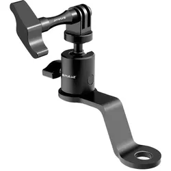 Puluz Aluminum Motorcycle Mirror Camera Mount (Black), Action Cam Zubehör, Schwarz