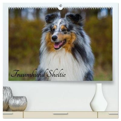 Traumhund Sheltie (hochwertiger Premium Wandkalender 2027 DIN A2 quer), Kunstdruck in Hochglanz
