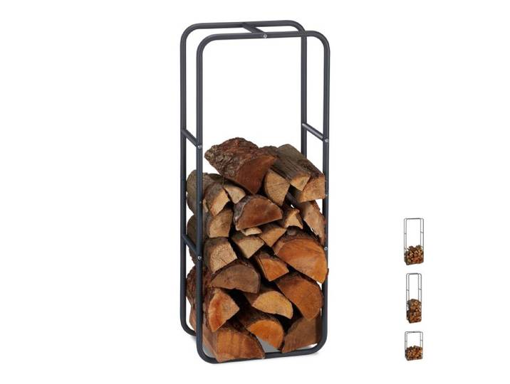 Relaxdays Kaminholzregal aus Metall