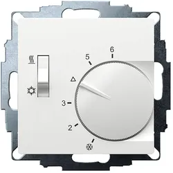 Eberle Controls Eberle UP-RAUMREGLER 5-30C AC 230V 1W (UTE1770-RAL9016-G-55), Thermostat, Weiss