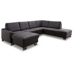 MAISON Wohnlandschaft Atlanta Mikrofaser Grau