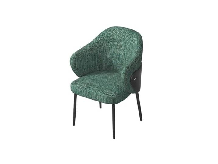 Xumh2024-3 Küchenstuhl Esszimmerstuhl, Mid-Century Modern, gepolsterter Stoff-Akzentstuhl for Esszimmer(Green)