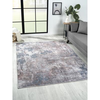Outdoorteppich "Avery", blau (grau, blau, braun), B:160cm H:10mm L:230cm, Polyester, MYFLAIR MÖBEL & ACCESSOIRES, Teppiche, Outdoorteppich, Kurzflor, modernes Design, waschbar, In- und Outdoor geeignet