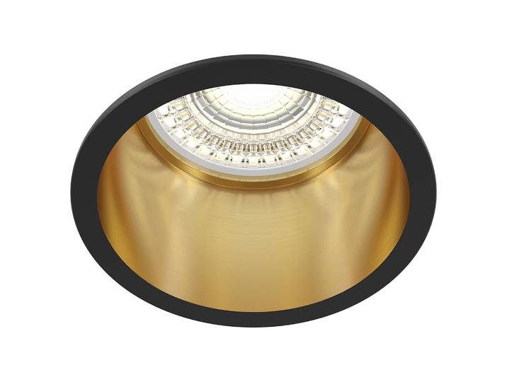 Einbauleuchte Reif Ø 7cm Schwarz Aluminium GU10