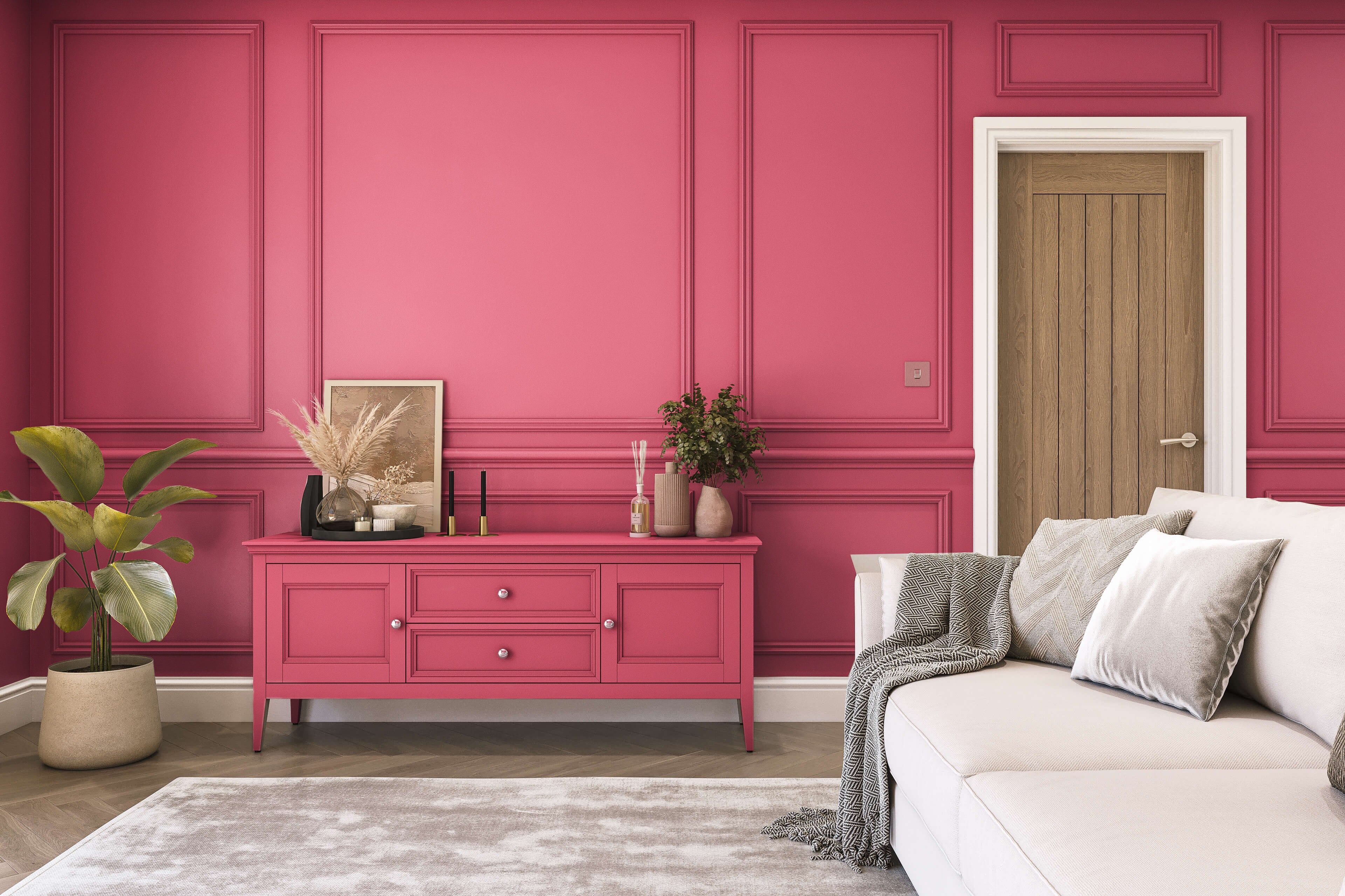 Hemway Peel and Stick Sample - Chalk Based Furniture Paint - Candy Red