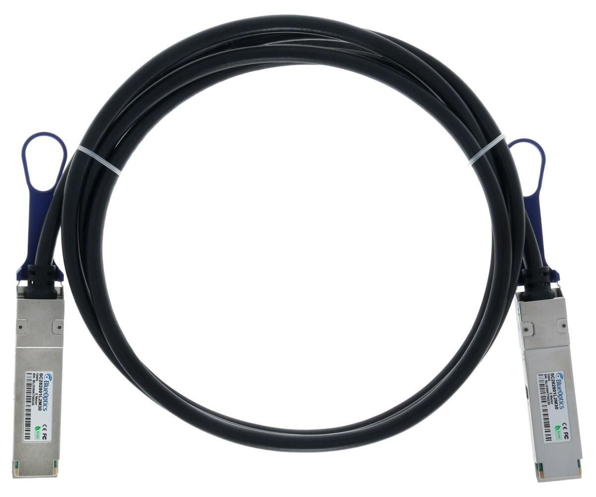 BlueOptics QSFP28 naar QSFP28 kabel, 3 meter, Male/Male