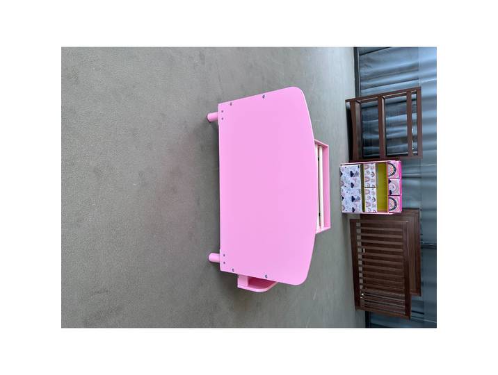 AIYAPLAY Lit Montessori 70x140cm Barrières Rangement Rose Enfant