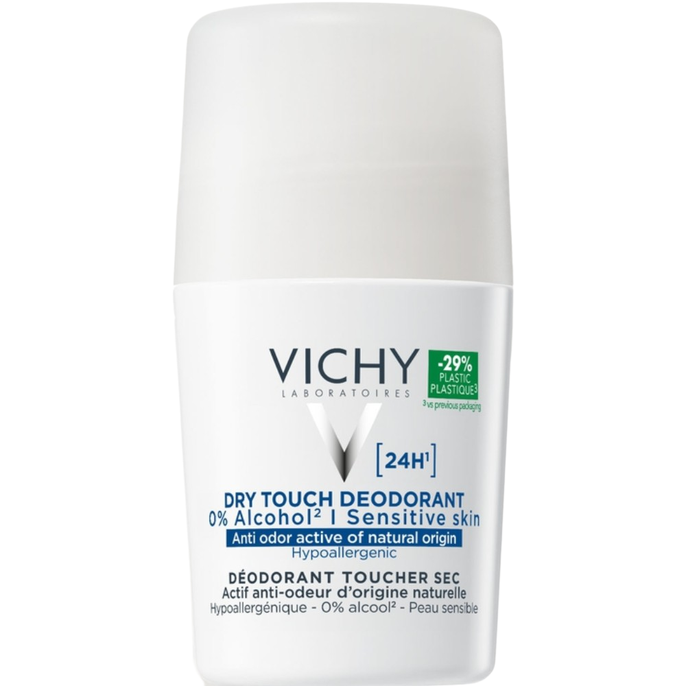 Vichy Roll-On Deodorant Dry Touch 24H for Sensitive Skin 50mL