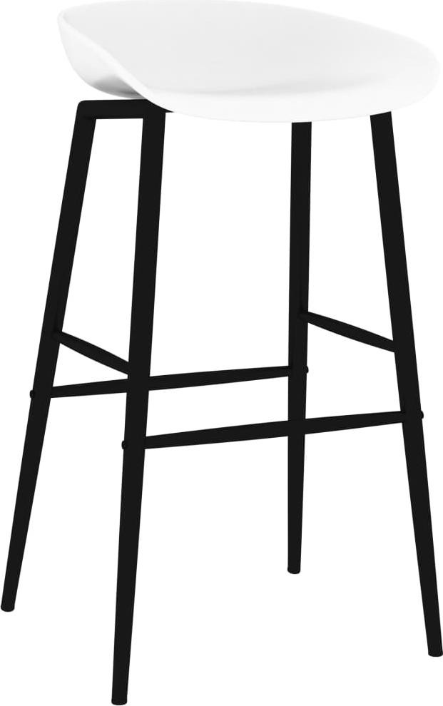 vidaXL 5-delige barset wit voor tuin of eetkamer