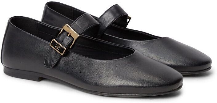 TOMMY HILFIGER Ballerines babies plates en cuir