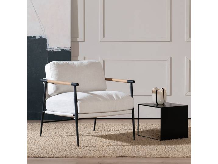 Bronx71 Sessel Jade Leinen Off white