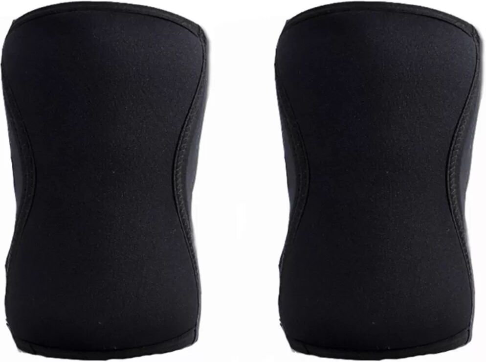 INF Schwarze Neopren 7mm Kniebandagen für Gewichtheben & Kniebeugen L