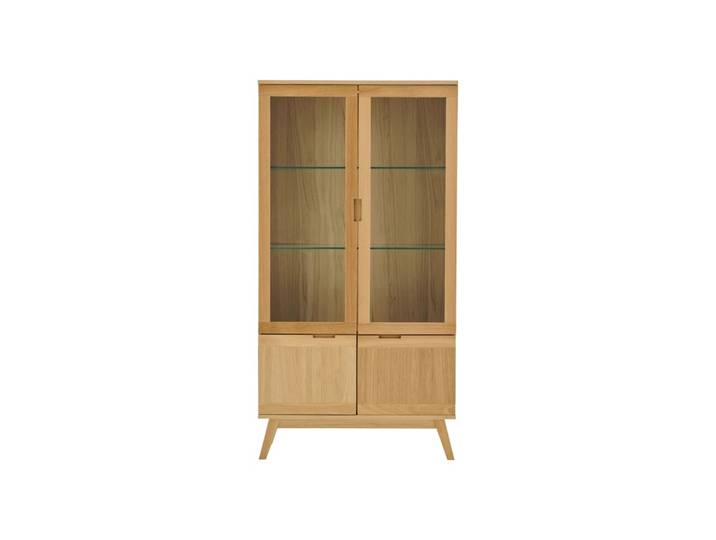 Vaisselier 4 portes effet bois l94
