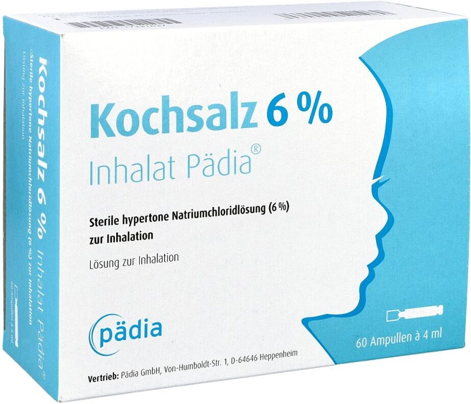 Kochsalz 6% Inhalat Pädia Ampullen 60stk