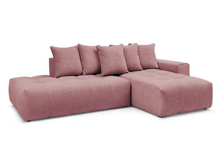 Ecksofa BOBOCHIC MONT-BLANC Samt rosa