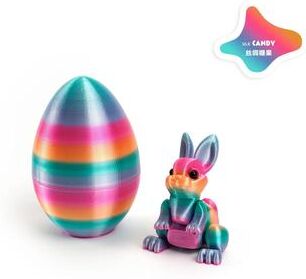 Uplift Treasures 3D Printed Easter Rabbit Egg Ornament g