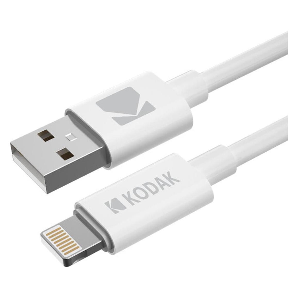 Kodak cable usb a lightning 1m caja blanco (1 m, 5 W) (30425996)