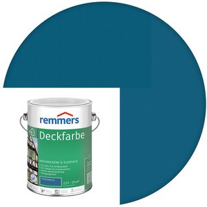 Remmers Holzfarbe Deckfarbe, 2,5l, innen & außen, wetterfest, friesenblau