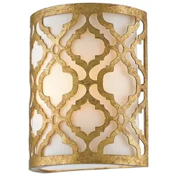 Elstead Lighting Arabella Wandleuchte E27 Gold Elfenbein