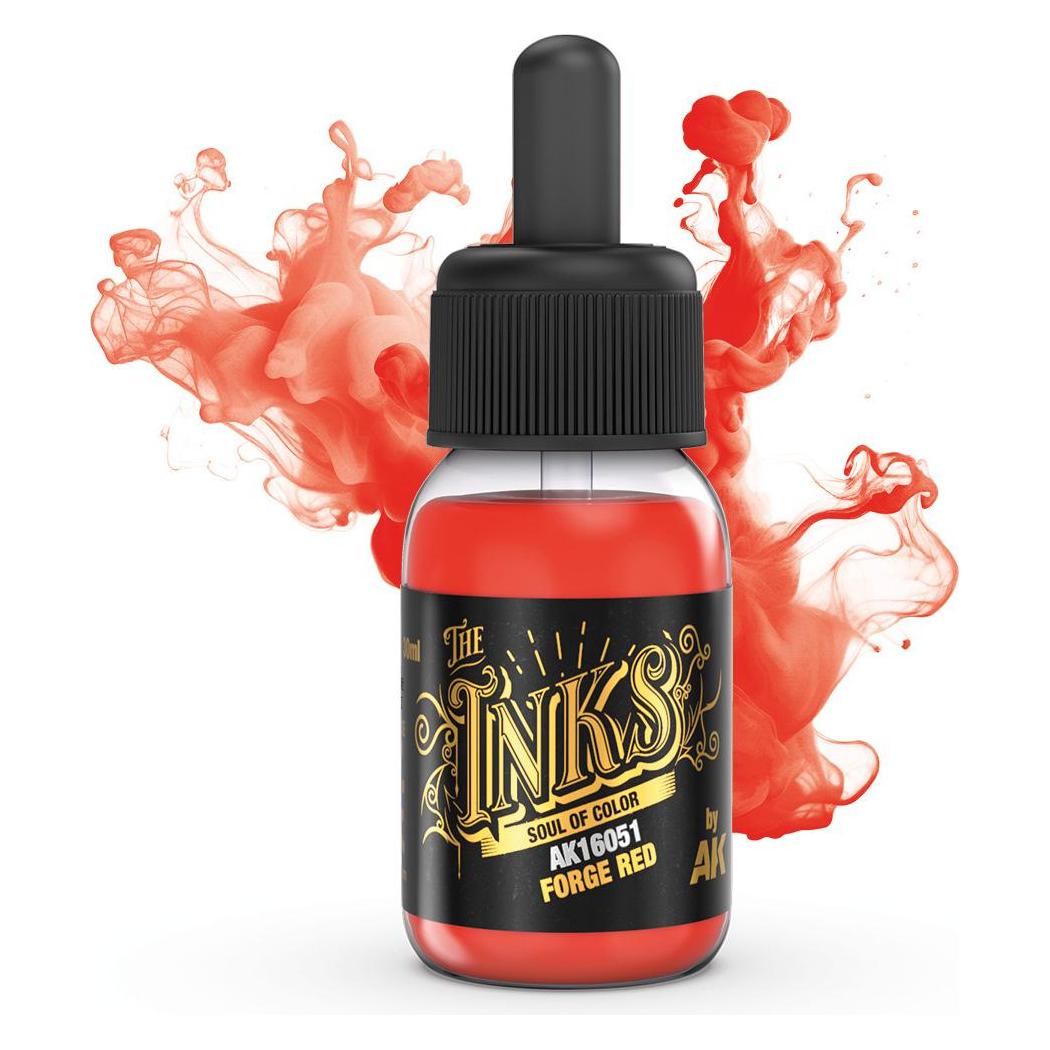 AK Interactive Pot de Peinture - Inks Forge Red (30 ml) (AK16051)