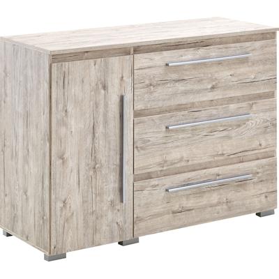 Kombikommode HOME AFFAIRE "Bali", beige (eiche, sand, nachbildung), B:127cm H:92cm T:50cm, Holzwerkstoff, Kunststoff, Sideboards, Kombikommode, mit Melamin-Oberfläche