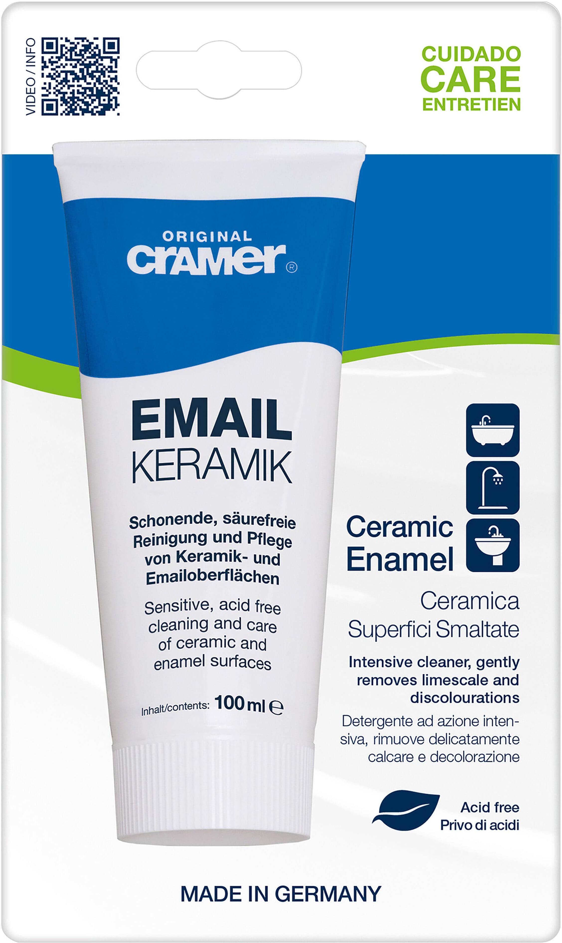 Cramer PASTA DETERGENTE PROFESSIONALE   PER SMALTO E CERAMICA 100 ml