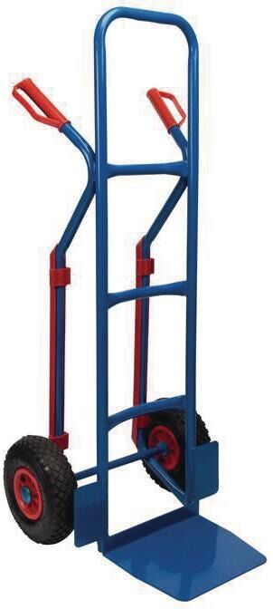 Sackkarre "Toolland", blau, B:52cm H:120cm, Stahl, Sackkarren, Sackkarre blau Einheitsgröße