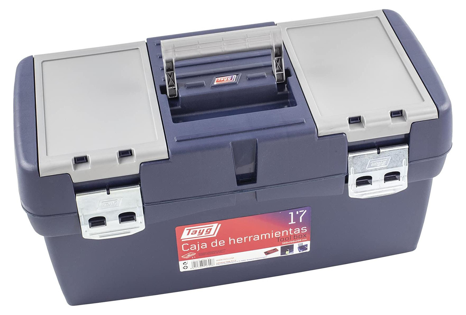Tayg 370017 Kunststof gereedschapskist nummer 17 blauw